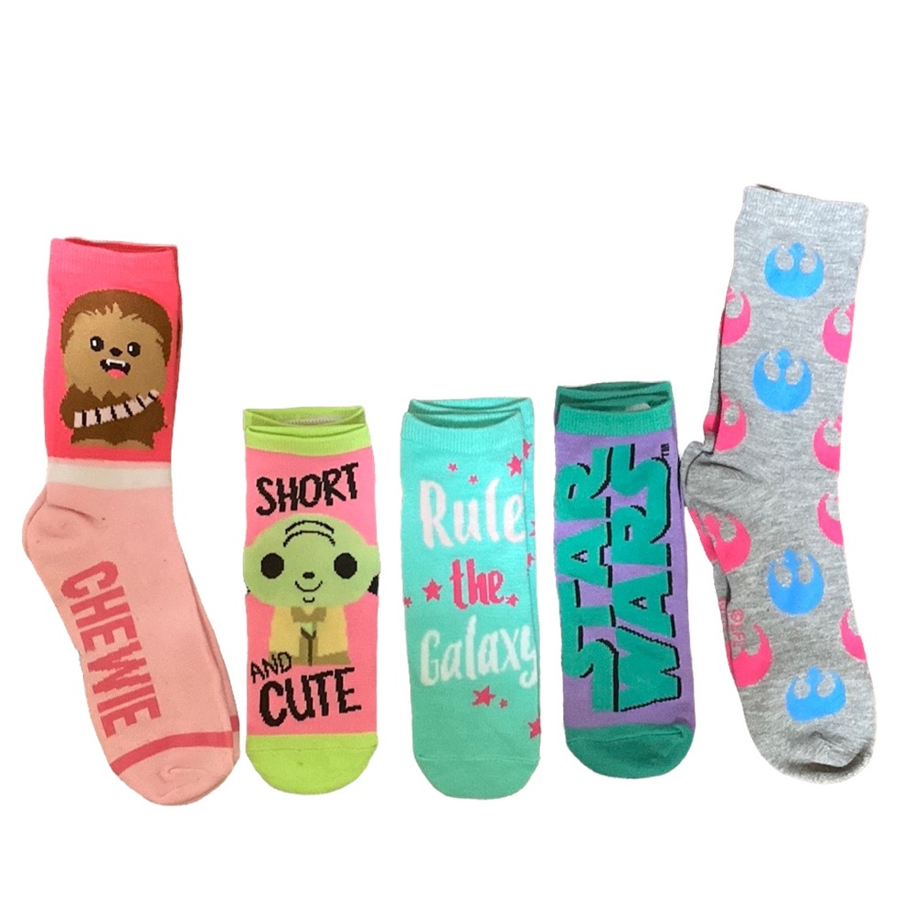 Kids Star Wars Socks - Five Pairs